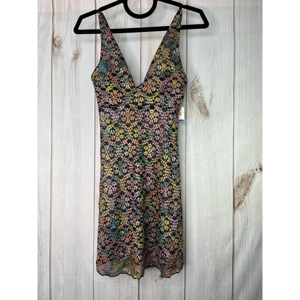 I209 Free People Intimates Small Multicolor Sheer Lingerie nwt